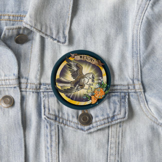 Resist State Bird Florida Mockingbird Button