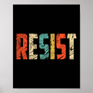 Resist T Shirt - US Protest Rebellen Politisches S Poster