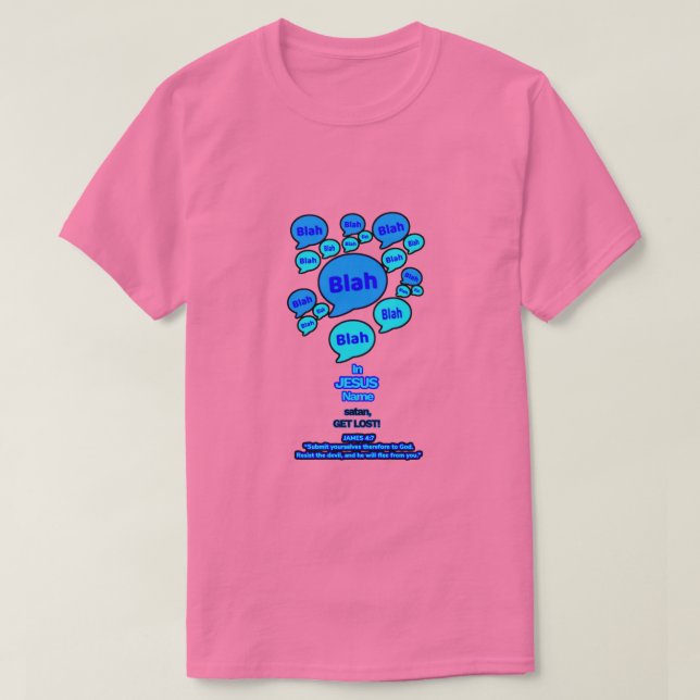 Resist the devil - Blue Logo - T-Shirt (Design vorne)