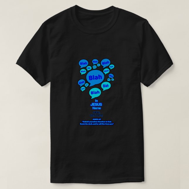 Resist the devil - Blue Logo - T-Shirt (Design vorne)