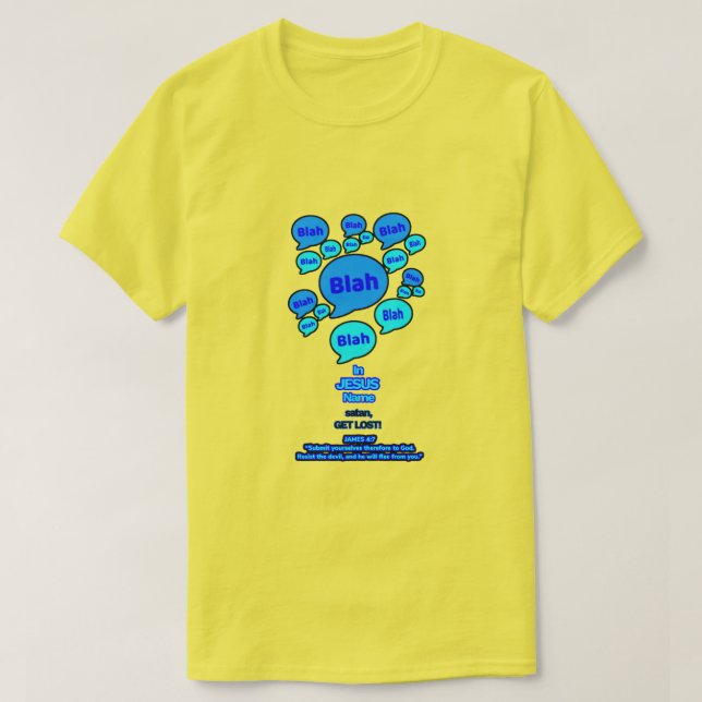 Resist the devil - Blue Logo - T-Shirt (Design vorne)