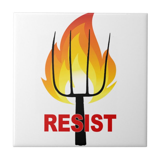Resist Torch und Pitchfork Fliese (Vorderseite)