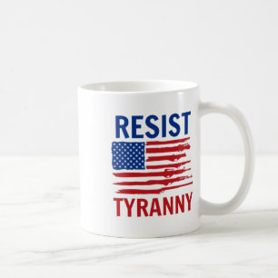 Resist Tyranny Republikaner Konservative 2. Änderu Kaffeetasse