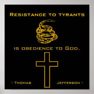 Resist Tyrants, Christian Poster