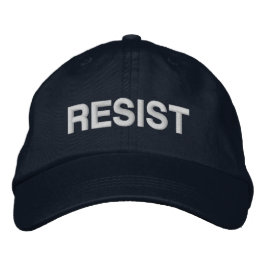 Resist white bestickte baseballkappe