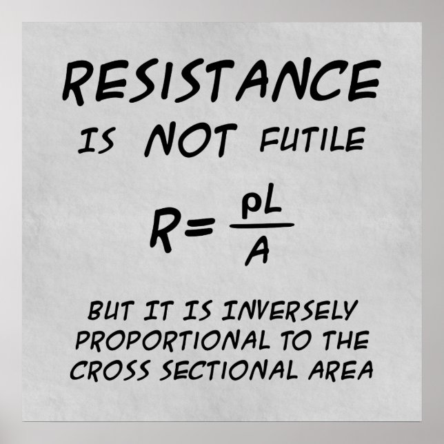 Resistance Spaß Poster (Vorne)