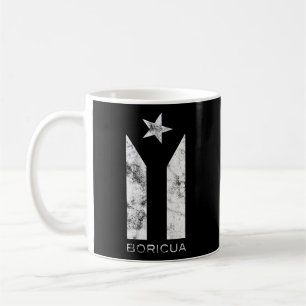 Resiste Boricua Puerto Rico Puerto Rico Black Fla Kaffeetasse