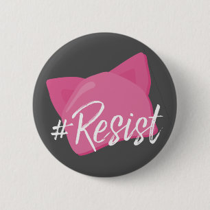 #resiste pink cat hat für Frauen - Anti Donald Tru Button