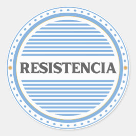 Resistencia City Pride Emblem – Argentine Identity Runder Aufkleber