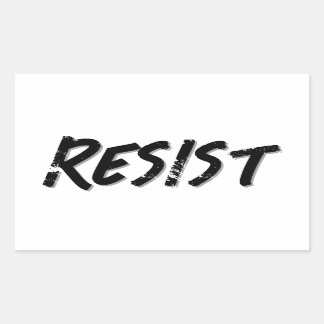 Resistenz Rechteckiger Aufkleber
