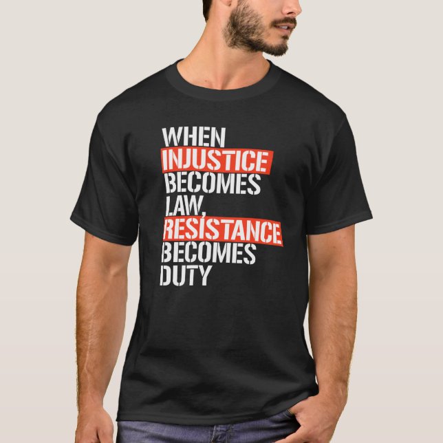 RESISTENZ WIRD ZOLL T-Shirt (Vorderseite)