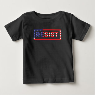 RESISTIEREN  Flagge der Vereinigten Staaten Baby T-shirt