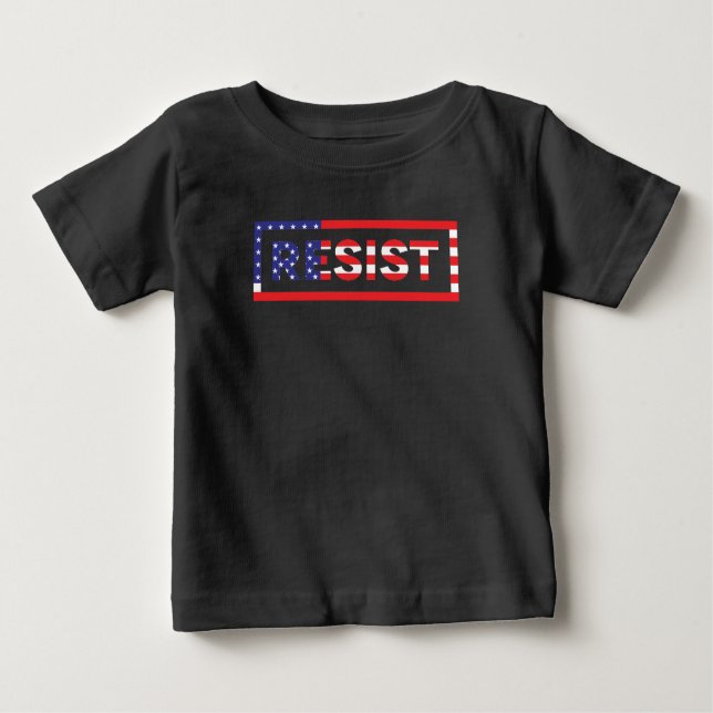 RESISTIEREN| Flagge der Vereinigten Staaten Baby T-shirt (Vorderseite)