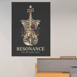 Resonanz - Anatomischer Geigen Brustkorb Seelenmus Wandaufkleber