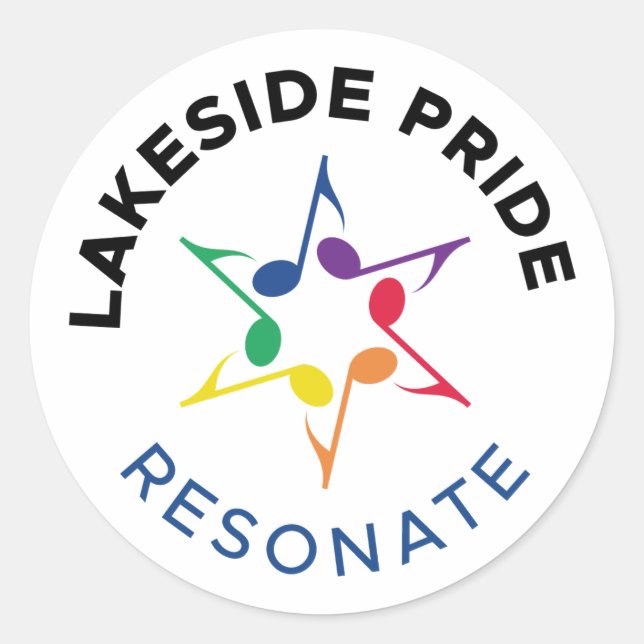 Resonate Circle Sticker (Vorderseite)