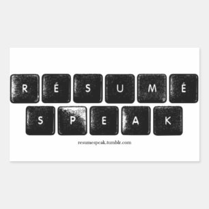 ReSpeak Logo-Aufkleber Rechteckiger Aufkleber