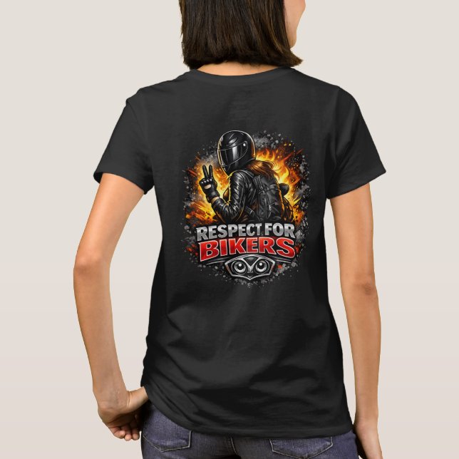 Respect for bikers T-Shirt (Rückseite)