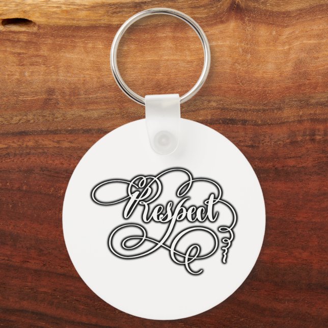 respect  schlüsselanhänger (Vorderseite)