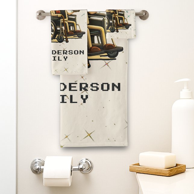 Respect Your Elders Gaming Control Retro Funny Badhandtuch Set (Von Creator hochgeladen)