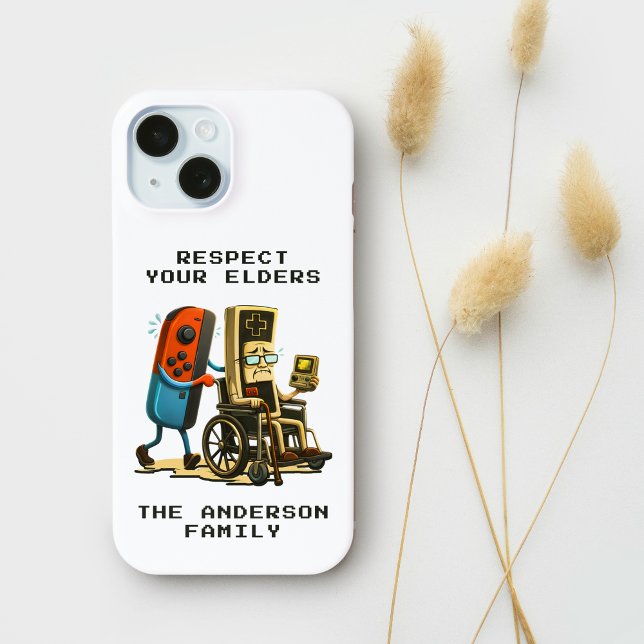 Respect Your Elders Gaming Control Retro Funny Case-Mate iPhone Hülle (Von Creator hochgeladen)