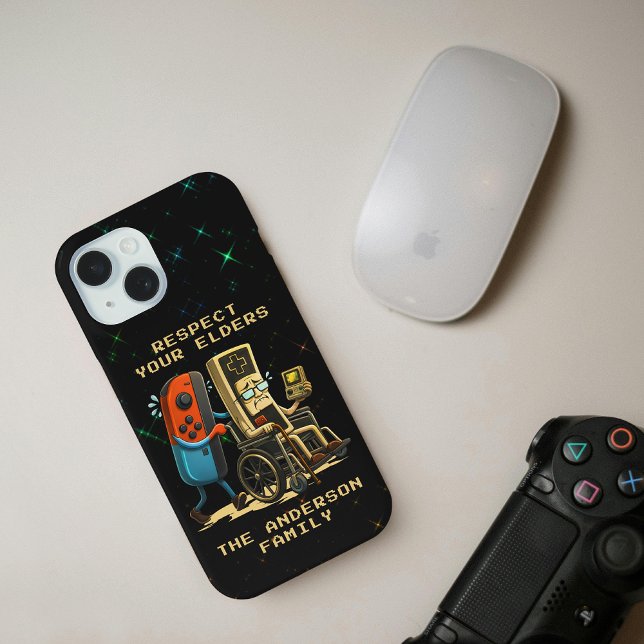 Respect Your Elders Gaming Control Retro Funny Case-Mate iPhone Hülle (Von Creator hochgeladen)