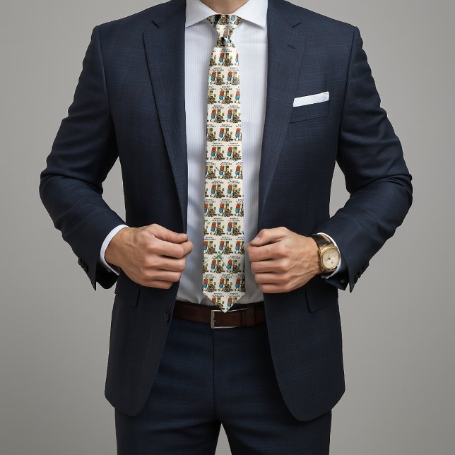 Respect Your Elders Gaming Control Retro Funny Krawatte (Von Creator hochgeladen)