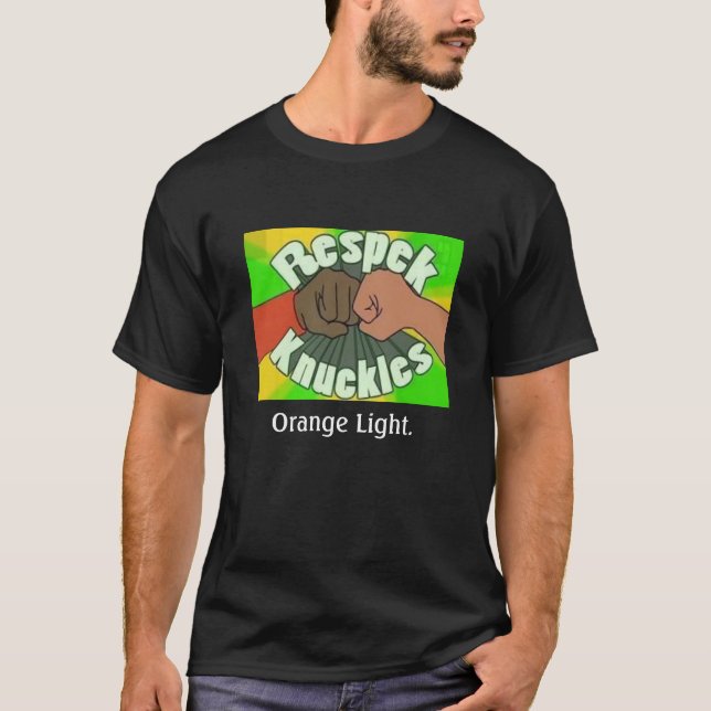 Respek Knöchel, orange Licht T-Shirt (Vorderseite)