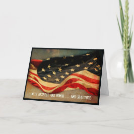 Respekt, Ehre - Danke Veteranen Day Card
