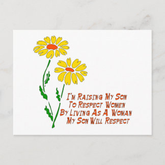 Respekt für Frauen Postkarte