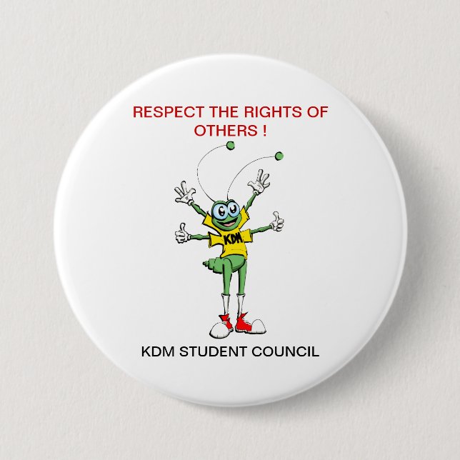 Respekt-Knopf Button (Vorderseite)