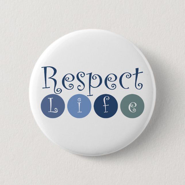 Respekt-Leben-Kreis Button (Vorderseite)