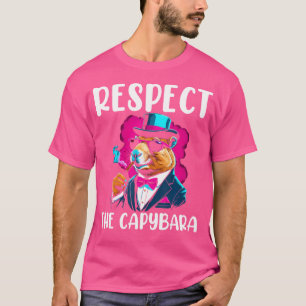 Respekt vor Capybara Animal Funny Capybara Lover T-Shirt