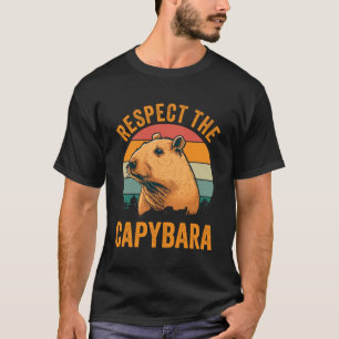 Respekt vor dem Capybara Animal Capibara Retro Spa T-Shirt