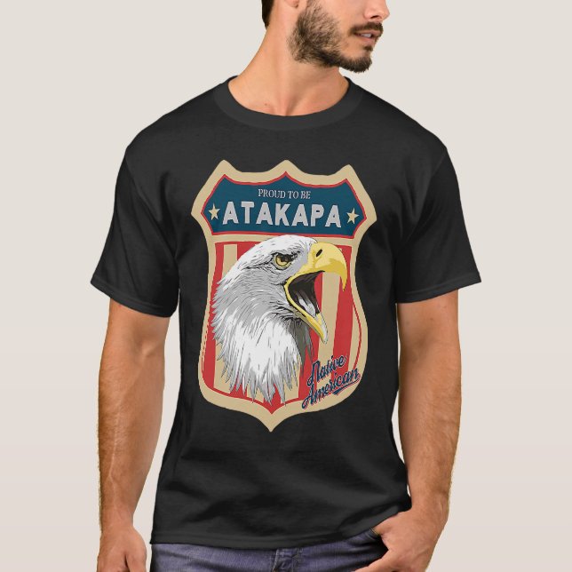 Respekt vor dem Stamm der Atakapa-Indianer-Amerika T-Shirt (Vorderseite)