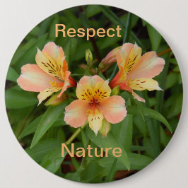 Respekt vor der Natur: Tageslilie Button