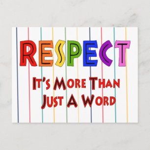 Respekt vor Regenbogen Postkarte