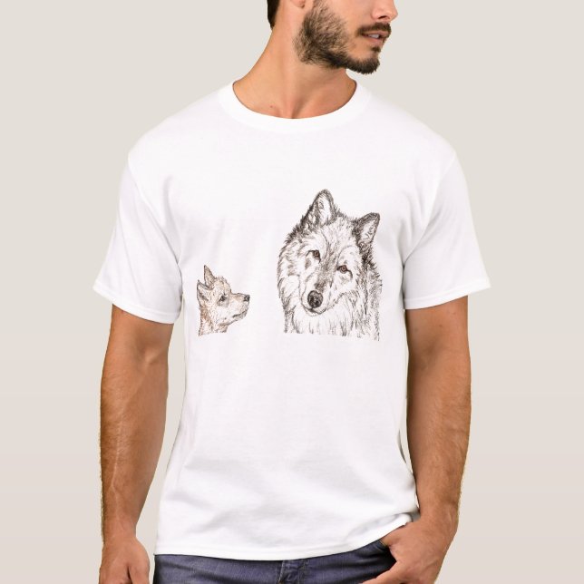 Respekt-Wolf-T - Shirt (Vorderseite)