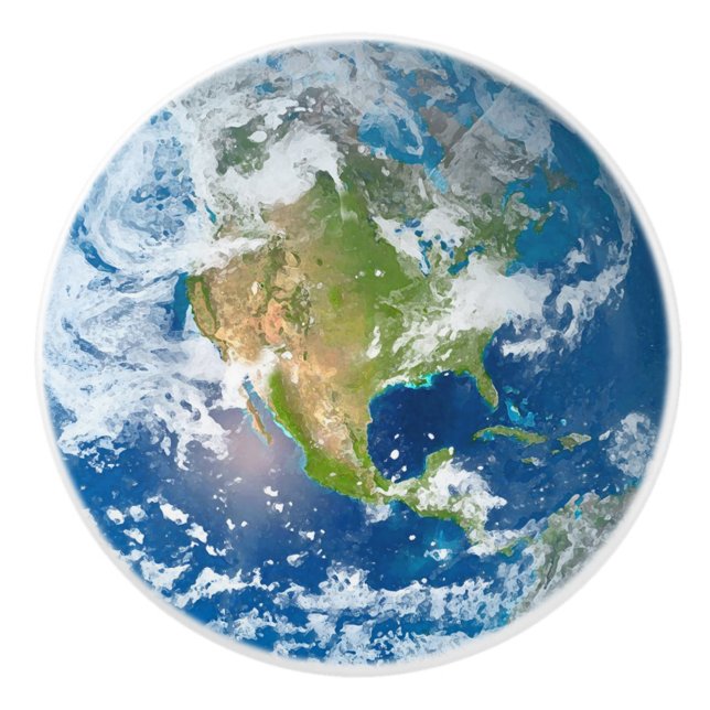 Respekt-Zukunft des Planeten-ErdKeramik-Griffs Keramikknauf (Vorderseite)