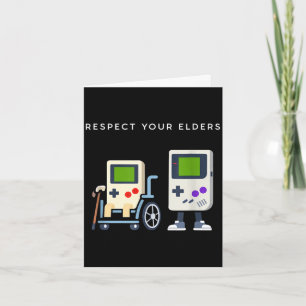 Respektiere Ältere Retro-Gaming lustiger Gamer-Con Karte