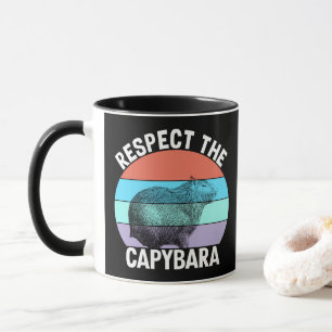 Respektiere das Capybara Lustiges Capybara-Fan T-S Tasse