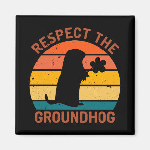Respektiere das Murmeltier Magnet