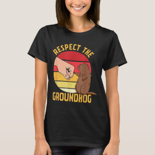 Respektiere das Murmeltier-Shirt Lustiger Waldmurm T-Shirt