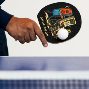 Respektiere deine Älteren Gaming Control Retro Lus Tischtennis Schläger