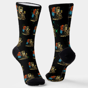 Respektiere deine Älteren Retro-Gaming-Control Lus Socken
