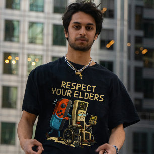 Respektiere deine Älteren Retro-Gaming-Control lus T-Shirt