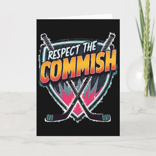 Respektiere den Commish Fantasy Hockey Karte