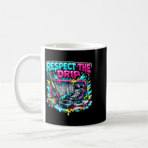 Respektiere den Drip Hockey Eiscreme Pastell Jugen Kaffeetasse