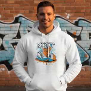 Respektiere den Drip Hoodie Streetwear Basketbal
