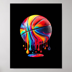 Respektiere den Drip Sketll Ll Hoop Slam Dunk Poster
