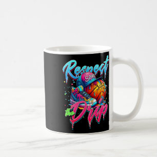 Respektiere den Eiscreme-Tropfsketch mit Streuseln Kaffeetasse